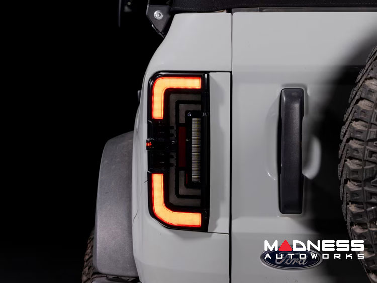 Ford Bronco Tail Lights - Low Profile - Morimoto - XB LED - Smoked